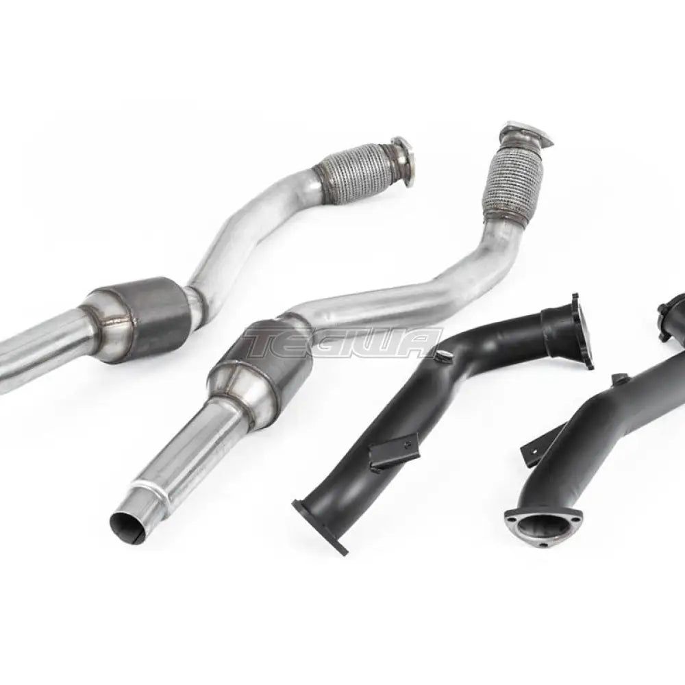 Milltek Audi S7 Sportback 4.0 TFSI quattro S tronic 2012-2018 Large Bore Exhaust Downpipes and Hi-Flow Sports Cats Exhaust - OE Fitment