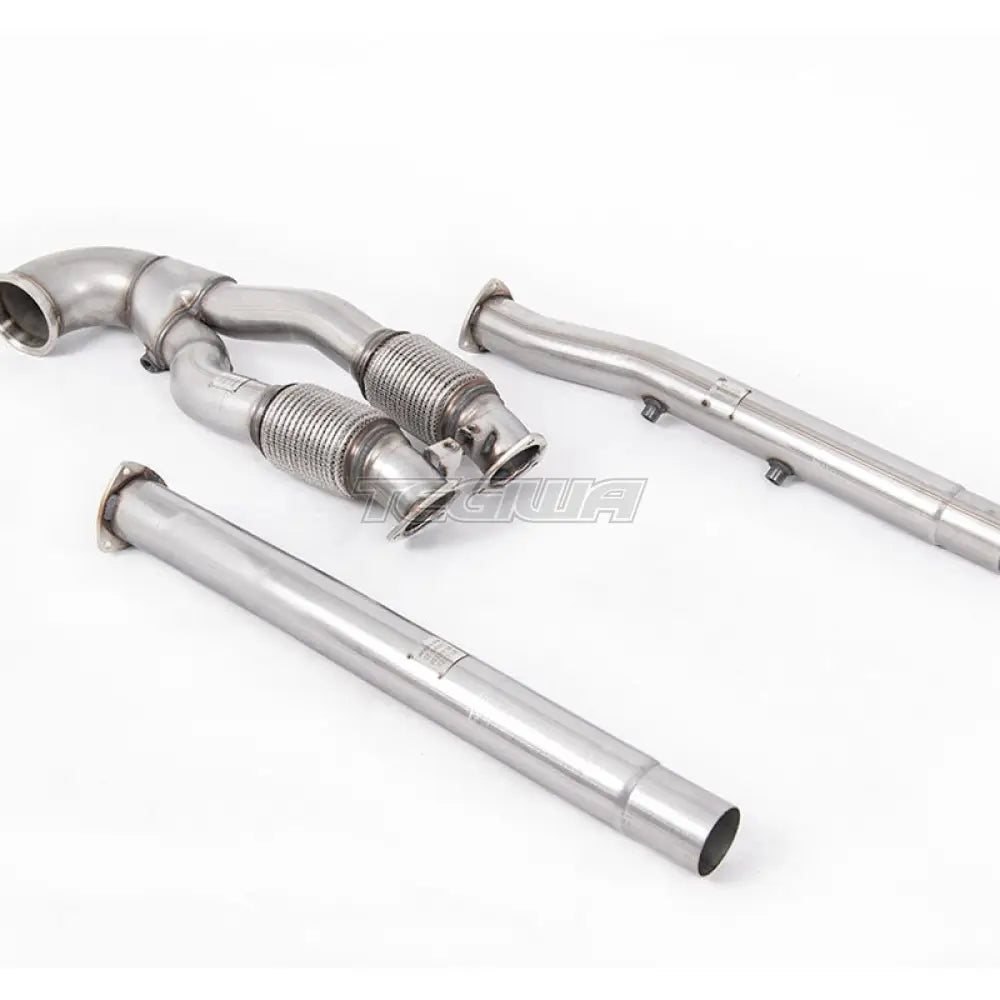 Milltek Audi TT Mk3 TTRS 2.5TFSI Quattro (OPF/GPF Models) 2019-2023 Large-bore Downpipe and De-cat Exhaust - SSXAU897