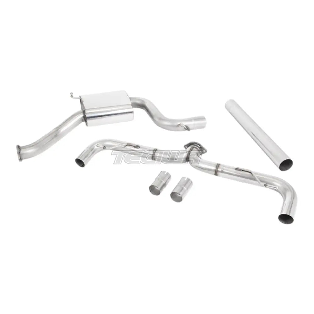 Milltek Volkswagen Golf MK7.5 GTi (Non Performance Pack Models & Non-GPF Equipped Models Only) 2017-2018 Cat-back Exhaust - Non-Resonated Burnt Titanium GT-100 Trims