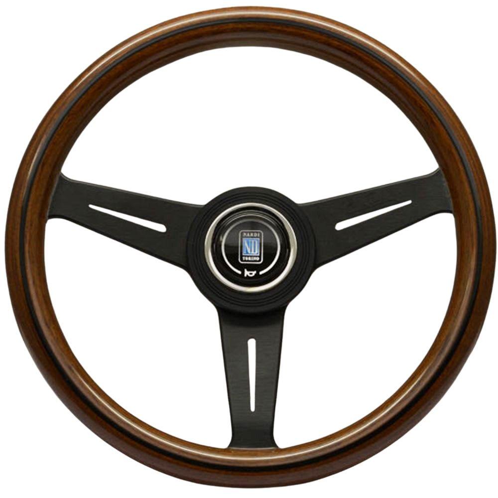 Nardi Classic Wood Steering Wheel Black Spokes 330mm - CDMSPORT