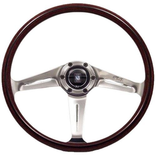 Nardi Classic Wood Steering Wheel Polished Downward Spokes 360mm - CDMSPORT