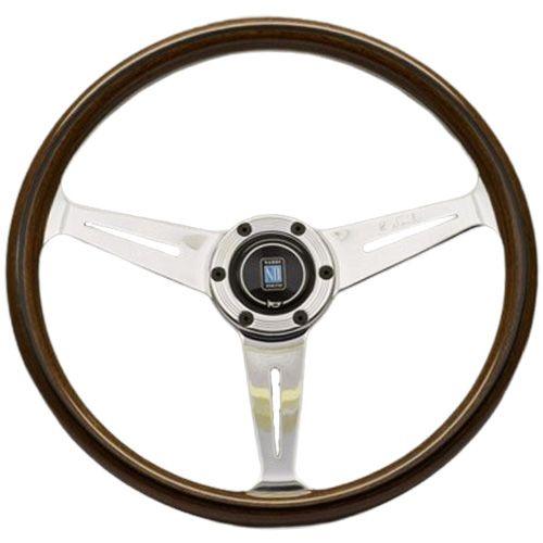 Nardi Classic Wood Steering Wheel Polished Spokes 360mm (Visible Screws) - CDMSPORT
