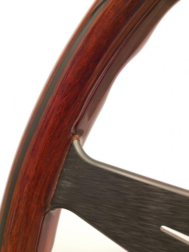 Nardi Classic Wood Steering Wheel Black Spokes 360mm - CDMSPORT