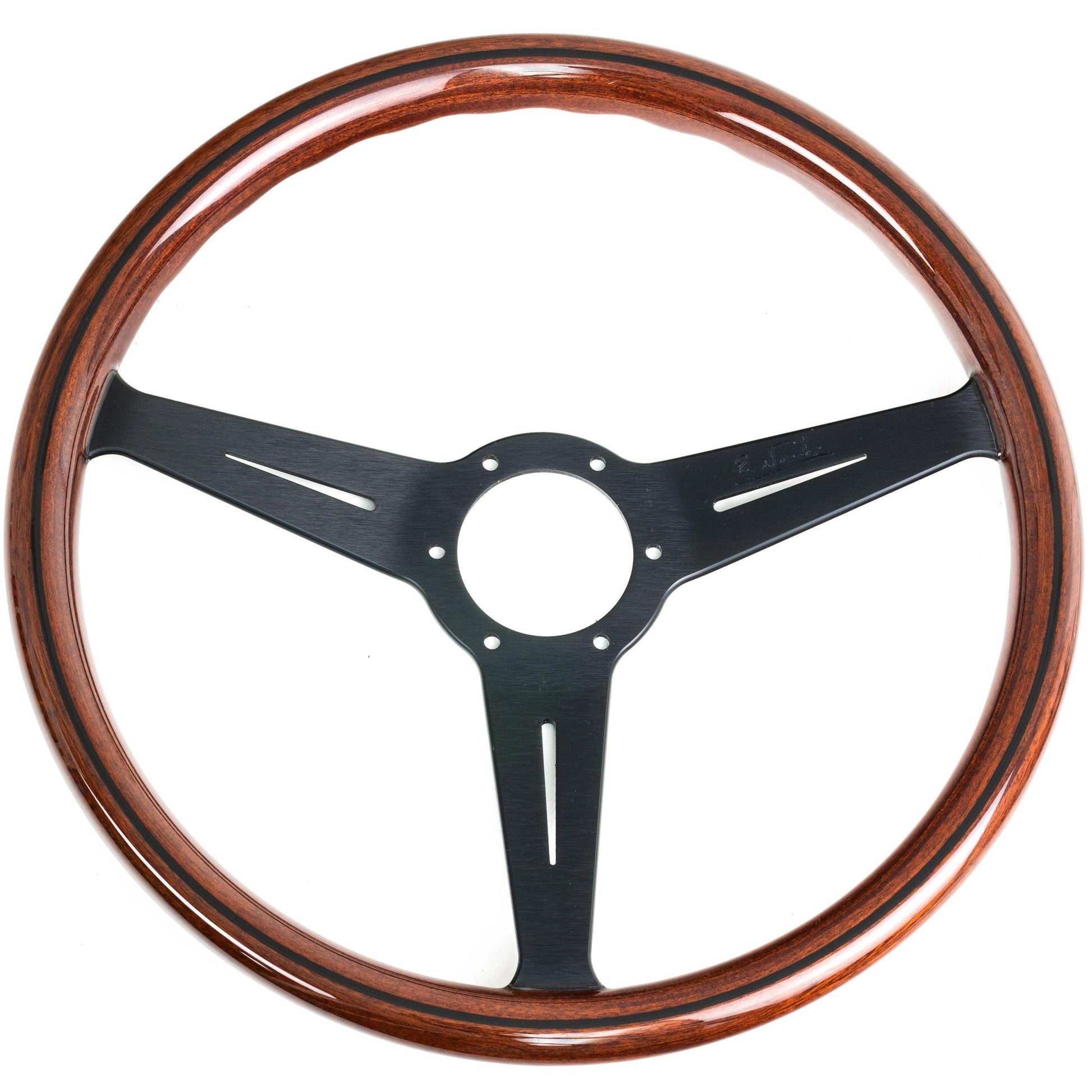 Nardi Classic Wood Steering Wheel Black Spokes 360mm - CDMSPORT