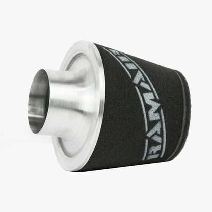 Ramair Large Foam Filter Aluminium Base 100mm (3.9inch) OD SIlver