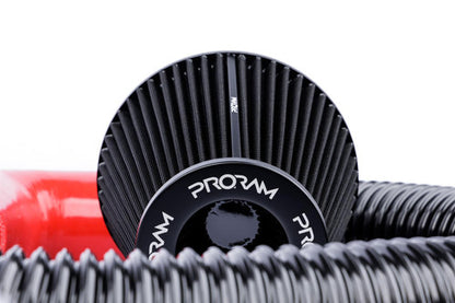 RamAir Performance Pleated Induction Kit for VW MK5 Golf R32 3.2 V6 - Red Hoses
