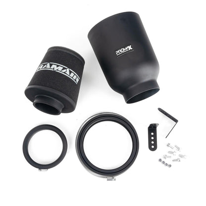 RamAir ProMax Large Universal Foam 76mm Rubber Neck Air Filter in Enclosed Airbox