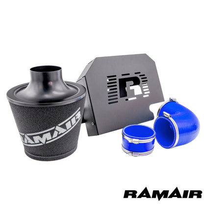 RamAir Performance Foam Induction Kit for MK2 Focus ST with ECU Holder - Blue Hoses