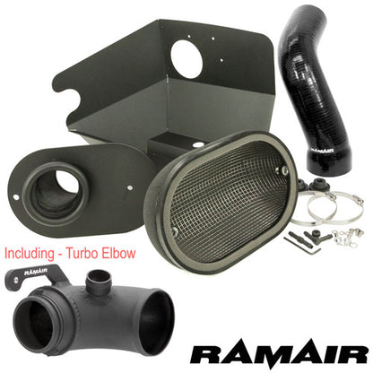 RamAir Performance Foam Induction Kit With Turbo Elbow for 2.0 TSI MQB VAG - Black Hose