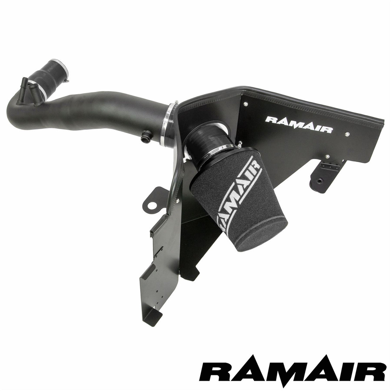 RamAir Performance Foam Induction Kit for 2.3 Ecoboost Ford Mustang - Black Hose