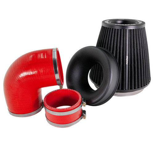 RamAir Performance Pleated Induction Kit for MK2 Focus ST - Red Hoses