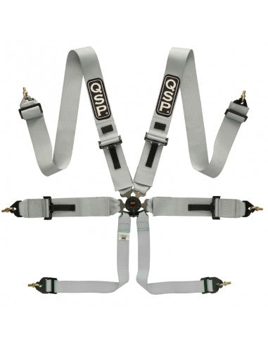 QSP 6 Point Safety Harness 3" FIA (Grey) - CDMSPORT