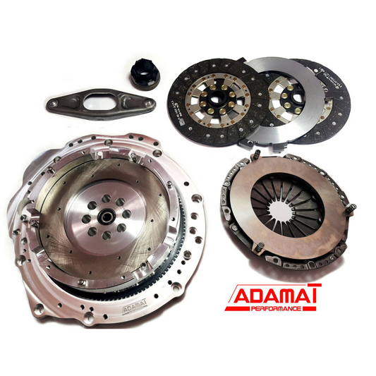 Adamat Performance Nissan RB20 RB25 RB26 RB30 to BMW GS5 GS6 M57 530D 330D Gearbox adaptor Twin Plate Clutch swap kit