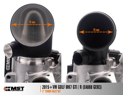 RamAir MST Performance Silicone Intake Hose & Turbo Inlet Elbow for 2.0 TSI EA888 MQB VAG