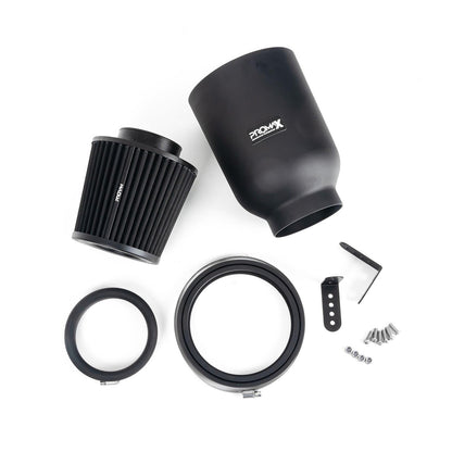 RamAir ProMax Large Universal Pleated 63mm Rubber Neck Air Filter in Enclosed Airbox