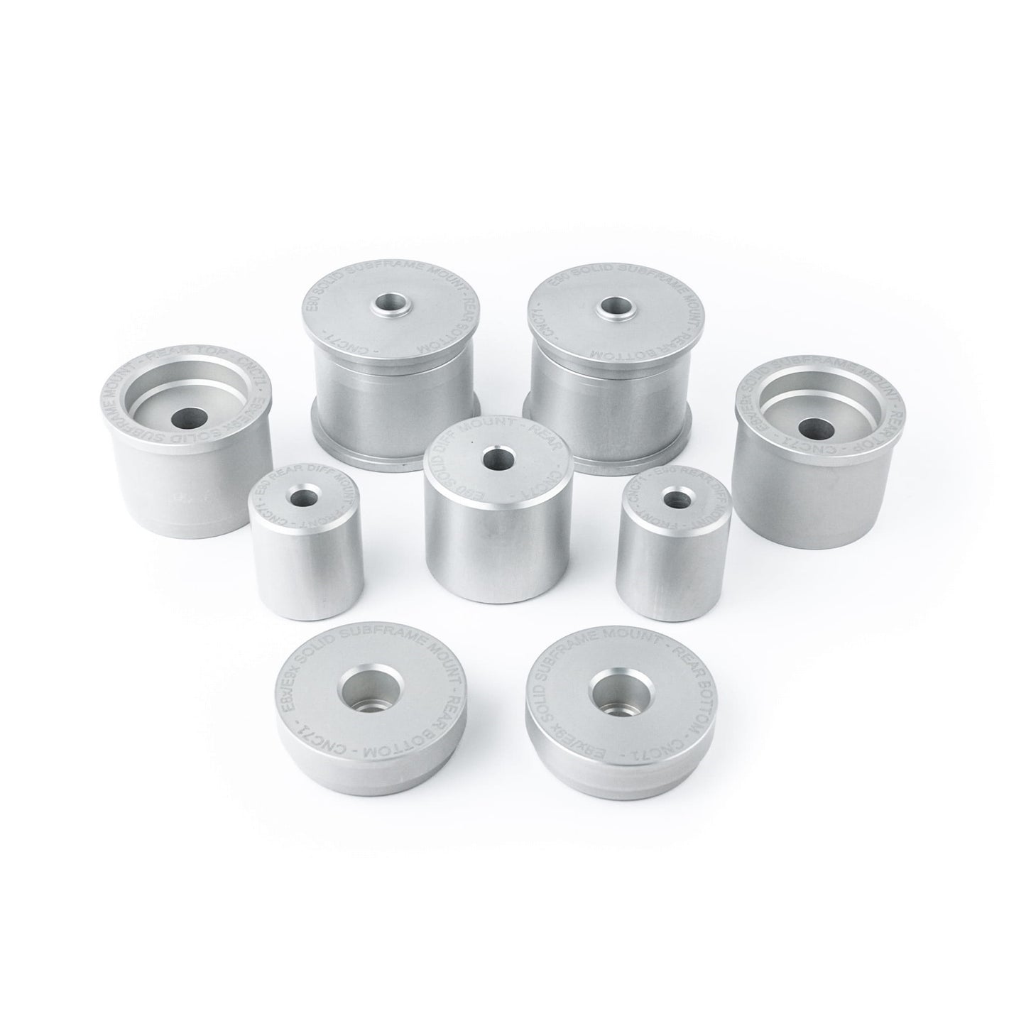 CNC71 BMW E8X / E9X Solid Aluminum Rear Bushing Kit