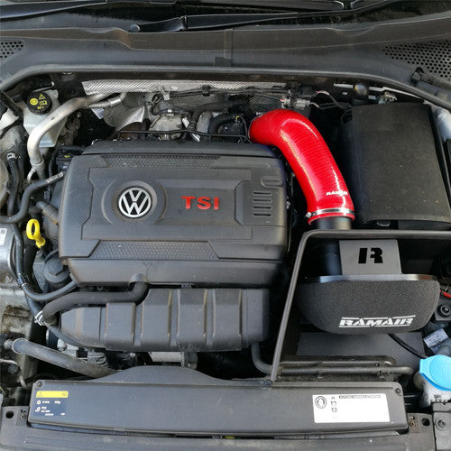 RamAir Performance Foam Induction Kit With Turbo Elbow for 2.0 TSI MQB VAG - Red Hose