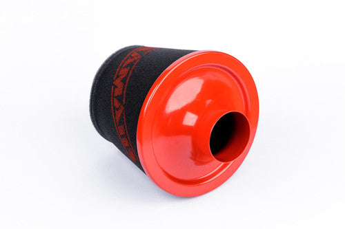 Ramair Large Foam Filter Aluminium Base 90mm (3.5inch) OD Red