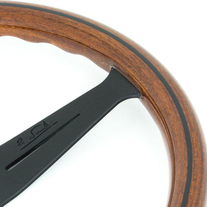 Nardi Classic Wood Steering Wheel Black Spokes 390mm