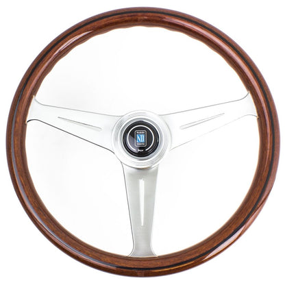 Nardi Classic Wood Steering Wheel Satin Spokes 390mm