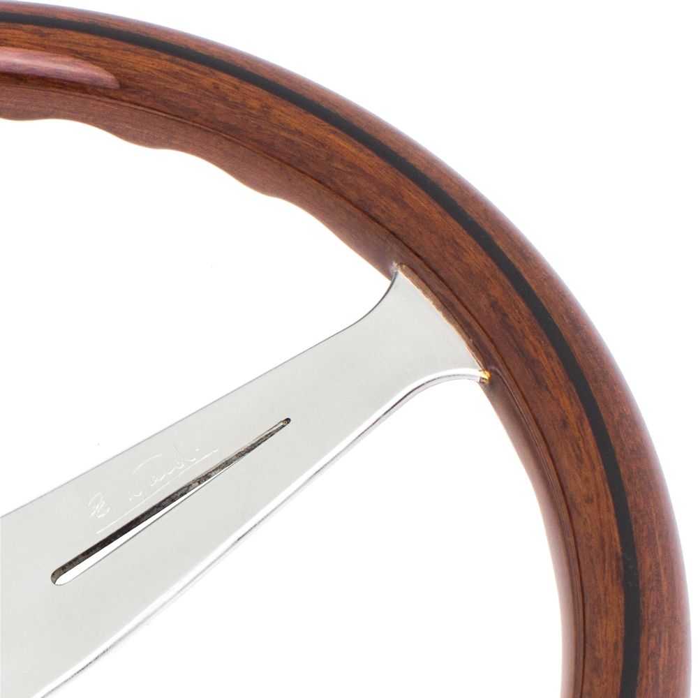 Nardi Classic Wood Steering Wheel Satin Spokes 390mm