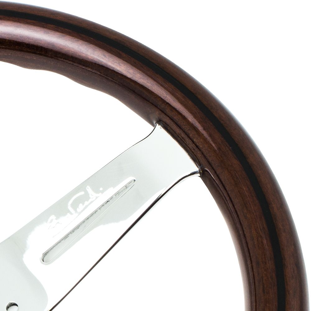 Nardi Classic Wood Steering Wheel Polished Spokes 330mm