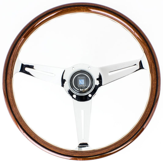 Nardi Classic Wood Steering Wheel Polished Spokes 360mm