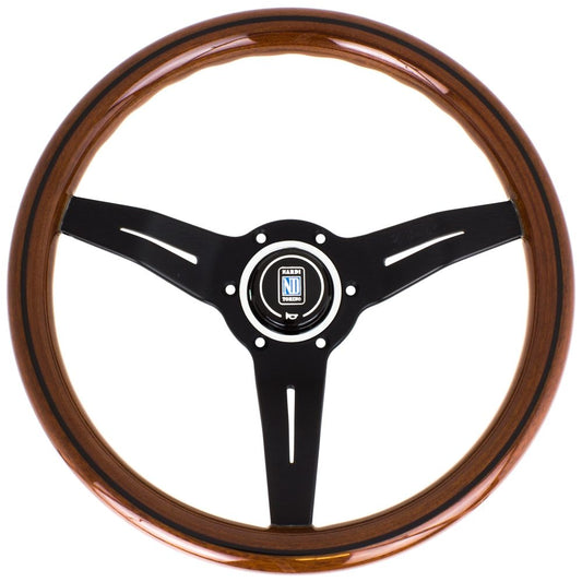 Nardi Deep Corn Wood Steering Wheel Black Spokes 330mm