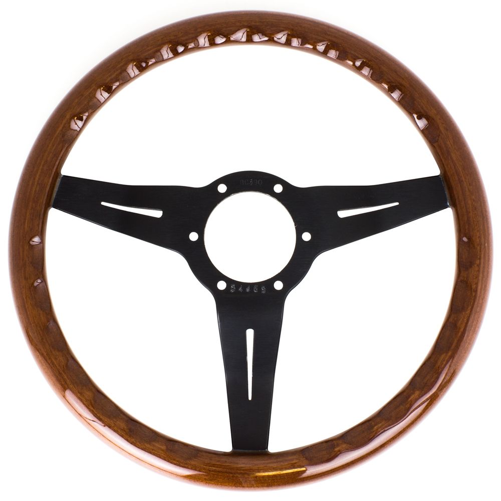 Nardi Deep Corn Wood Steering Wheel Black Spokes 330mm