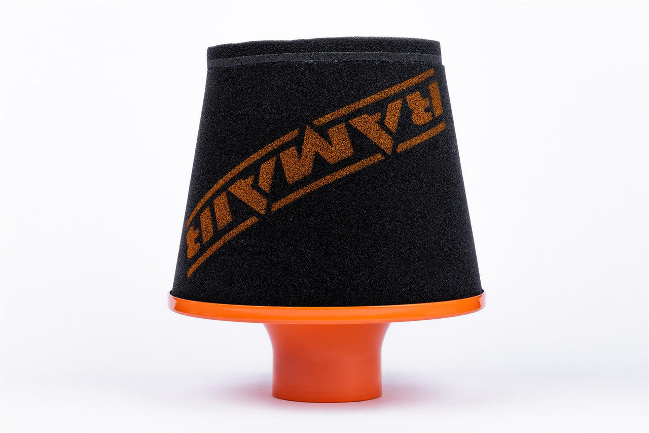 Ramair Foam Performance Universal Cone Large Intake Filter Coupler - 90mm (3.5inch) Orange