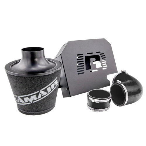 RamAir Performance Foam Induction Kit for MK2 Focus ST with ECU Holder - Black Hoses