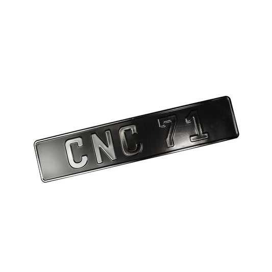 CNC71 Stamped Licence Plate - CDMSPORT