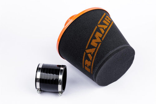 Ramair Foam Performance Universal Cone Air Large Filter Coupler - 100mm (3.9inch) Orange