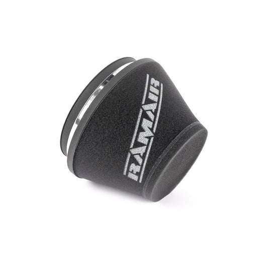 Ramair 90mm (3.5inch) ID Neck Medium Cone Air Filter with Velocity Stack and Coupling