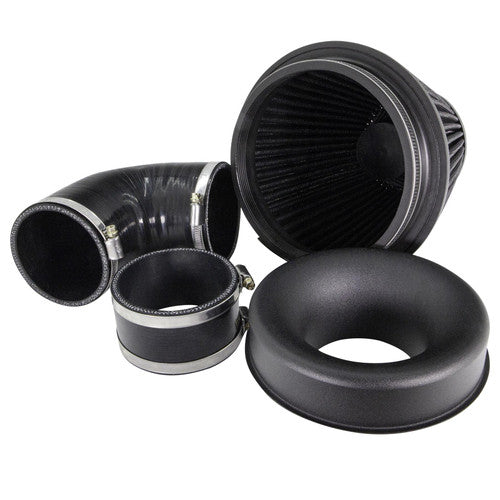 RamAir Performance Pleated Induction Kit for MK2 Focus ST - Black Hoses