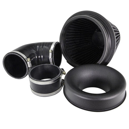 RamAir Performance Pleated Induction Kit for MK2 Focus ST - Black Hoses