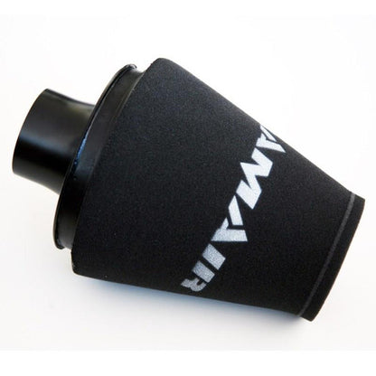 RamAir FB-103-BK-KIT - 90mm OD Neck - Polymer Base Neck Cone Air Filter With Silicone Coupler