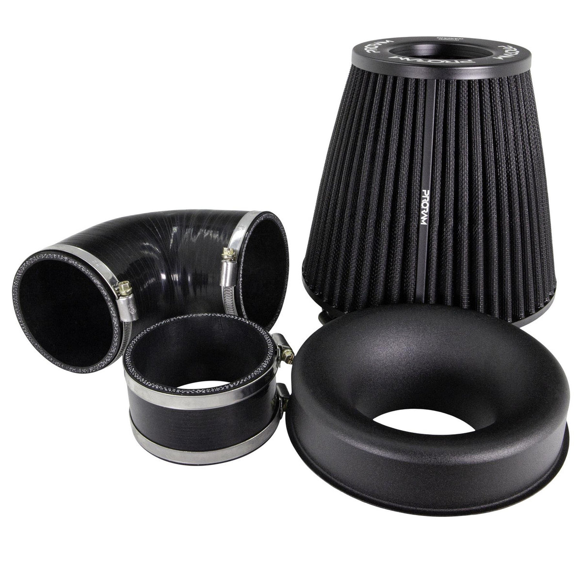 RamAir Performance Pleated Induction Kit for MK2 Focus ST - Black Hoses