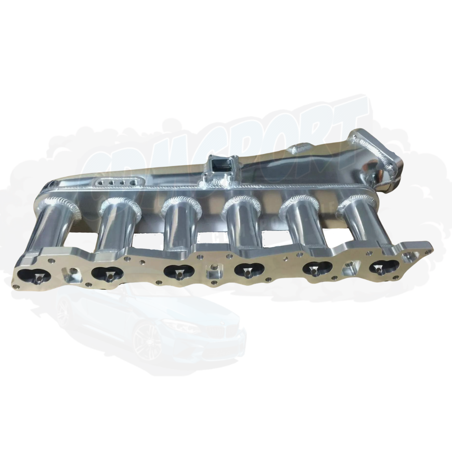 CDM Nissan RB20 Intake manifold plenum with throttle body & fuel rail