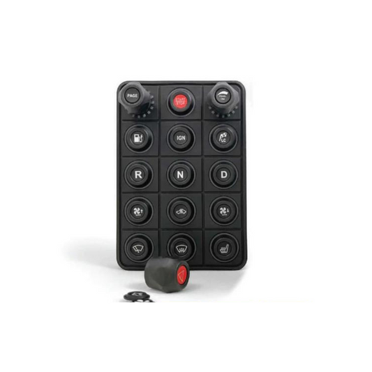 ECU Master 13 Button Can Keypad With Rotary Switches - CDMSPORT