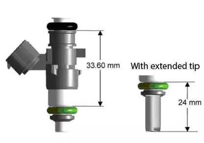 Bosch 1300cc High Flow Injectors 34mm-60mm