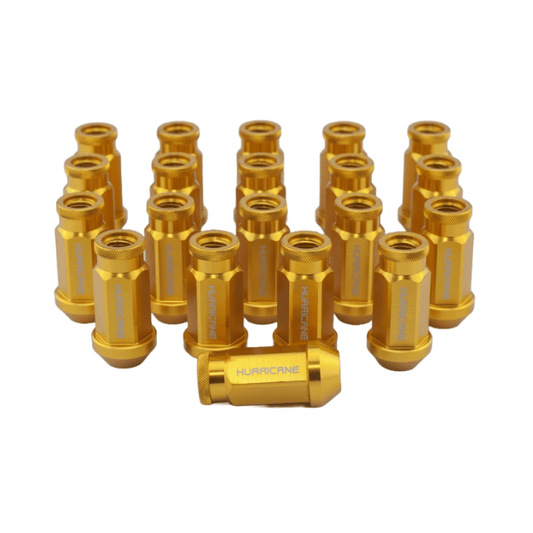 Hurricane Motorsport Wheel Nut Aluminum M12x1.5 - 50mm (Gold)