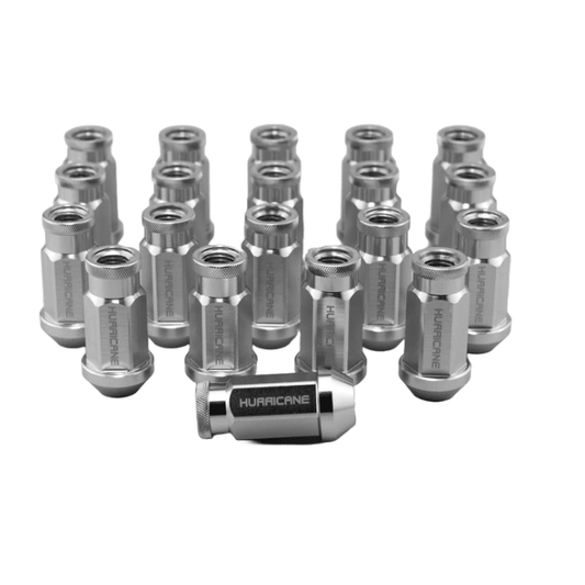 Hurricane Motorsport Wheel Nut Aluminum M12x1,25 - 50mm (Silver)