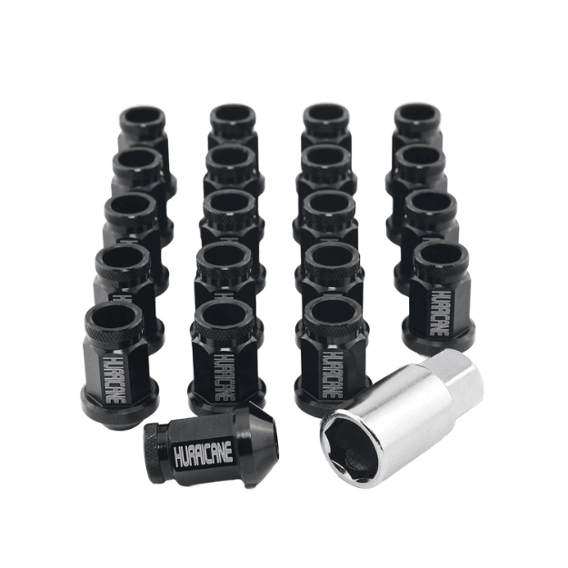 Hurricane Motorsport Wheel Nut Aluminum M12x1,5 - 39mm (Black)