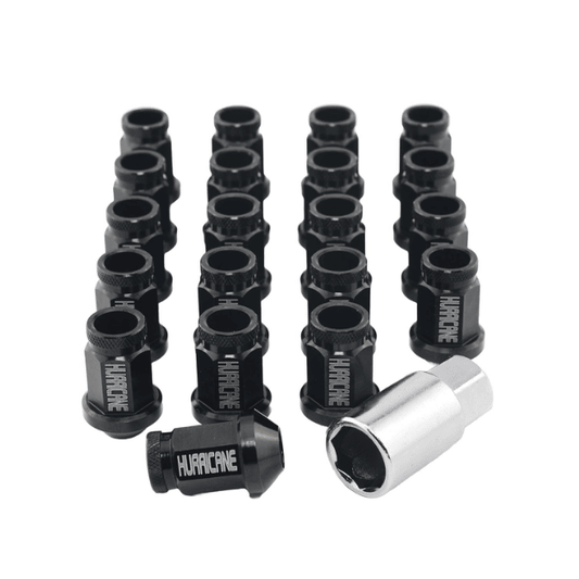 Hurricane Motorsport Wheel Nut Aluminum M12x1,5 - 39mm (Black)