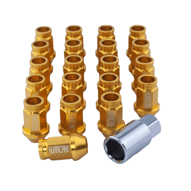 Hurricane Motorsport Wheel Nut Aluminum M12x1,5 - 39mm (Gold)
