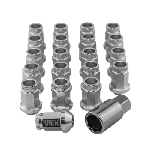 Hurricane Motorsport Wheel Nut Aluminum M12x1,5 - 39mm (Silver)