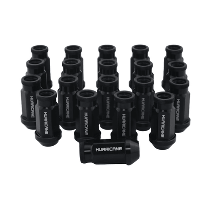 Hurricane Motorsport Wheel Nut Aluminum M12x1,5 - 50mm (Black)
