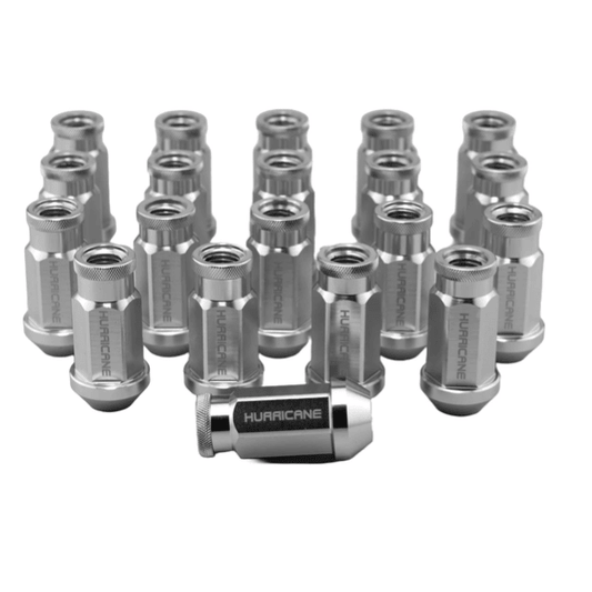 Hurricane Motorsport Wheel Nut Aluminum M12x1,5 - 50mm (Silver)