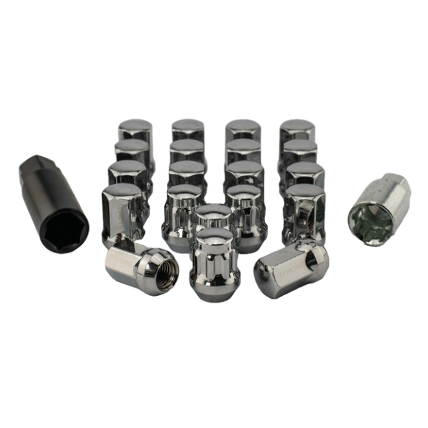 Hurricane Motorsport Wheel Nut Kit Steel M12x1.5 - 32mm (Silver)